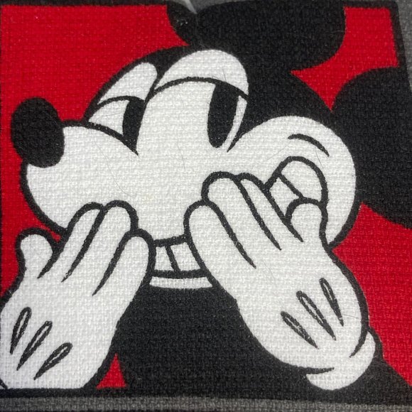 Disney Mickey Mouse Tea Towel Set Kitchen Towels Set of 2 Smiling 100% Cotton - Picture 6 of 11